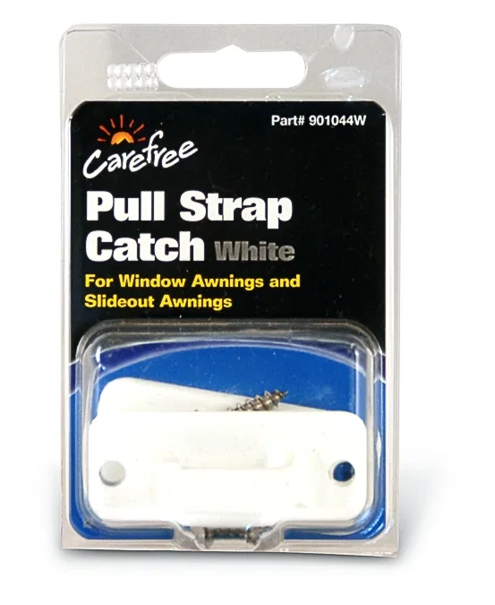 901044W – CAREFREE/CO. Awning Pull Strap Catch, For Window Awnings White Package of 2